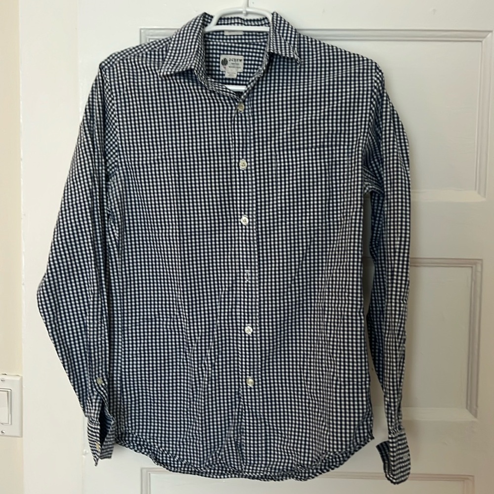 Gingham JCrew Button Down Shirt